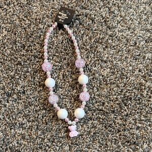 Sugar Plum Teddy Girls Necklace